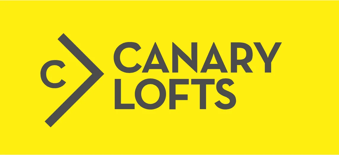 The lockup on yellow. The mark is a C and an L, built so the pair also reads as a head with an open beak.
